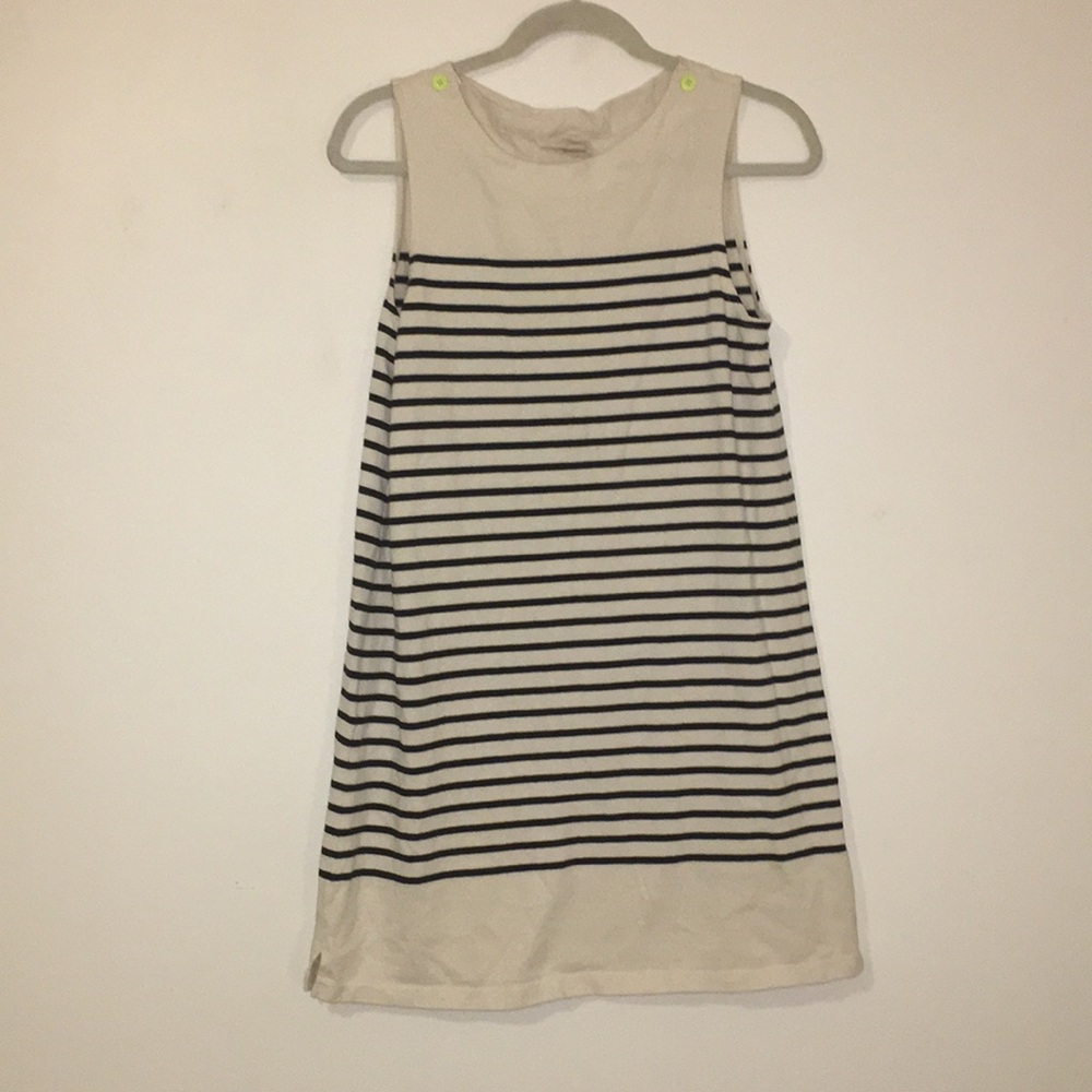 Anthropologie Black and White Striped Dress